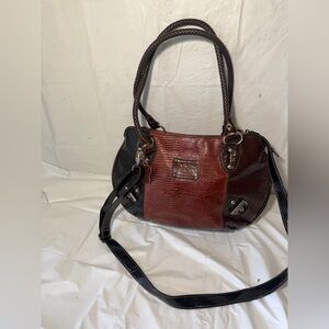 MADIE CLARE Croc Embossed Melbourne satchel crossbody